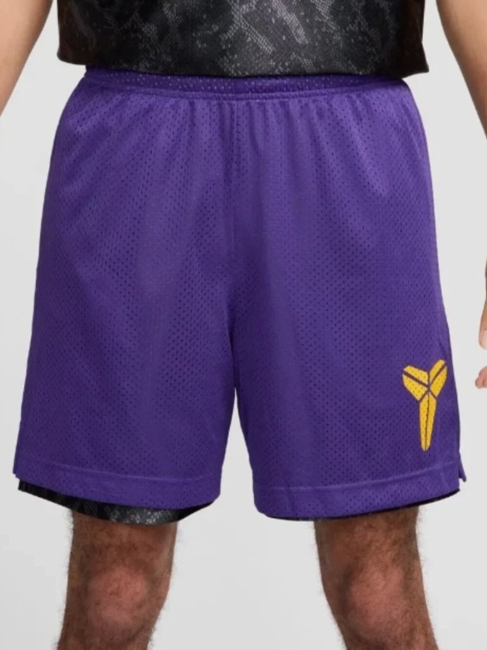 Nike 'Mamba' Kobe Dri-Fit Reversible Men's Shorts (Black/Purple) Size 2XL TALL